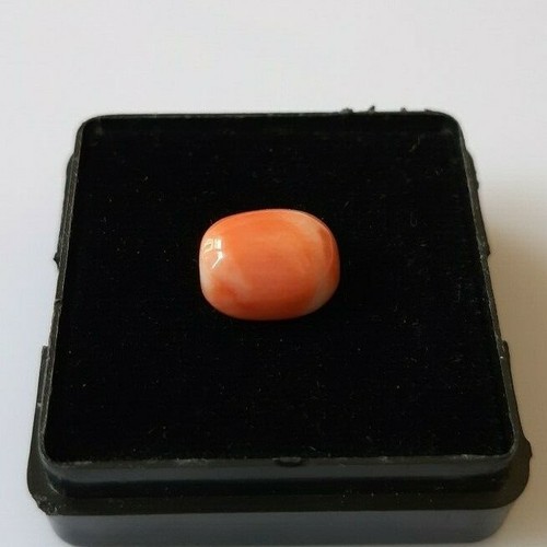 Cabochon corallo giapponese naturale 2,50' ct 100%, corallo fatto a mano, rosa, pietra preziosa sciolta - Foto 5 di 6