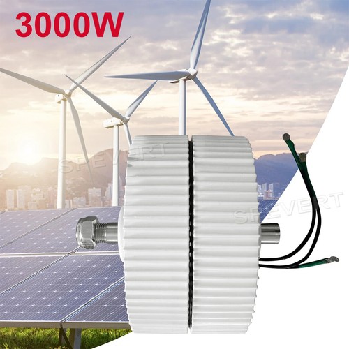 3000W 12V 24V 48V Wind Permanent Magnet Generator 3-Phase Synchronous Alternator - Foto 3 di 20
