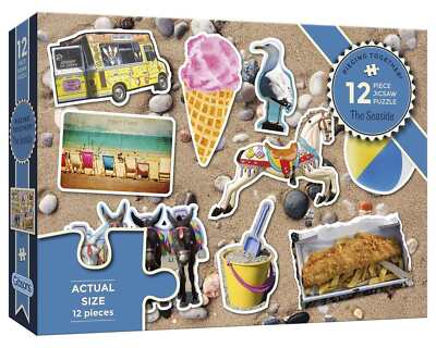 Gibsons am Meer 12-teiliges Puzzle einfach Strand Eis Meer