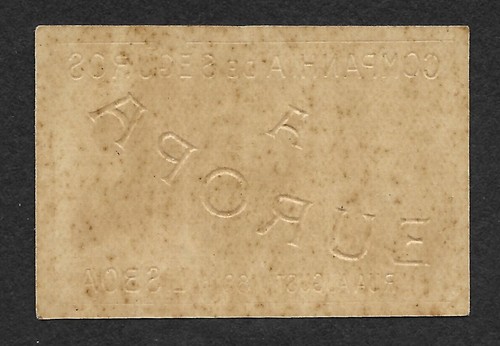 Portugal Europa Insurance Co. map very old embossed cinderella poster stamp mint - Picture 2 of 2