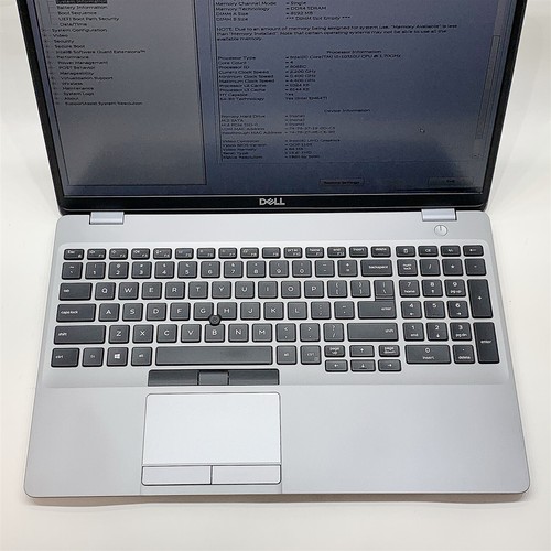 Dell Latitude 5510 Laptop Intel i5 10310U 1.70GHZ 15.6" FHD 8GB RAM NO HDD Parts - Picture 3 of 11