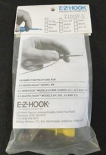 (10 Lot) E-Z Hook Test 2-1/4" Long COLORS X100W-S Clip Grabber Flat Round
