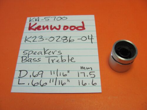 📈KENWOOD K23-0286-04 ALTOPARLANTI MANOPOLA ALTI BASSI KA-5700 AMPLIFICATORE INTEGRATO - Foto 2 di 3