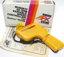 1 Aurora AFX RUSSKIT 60 OHM Slot Car CONTROLLER Variable Speed Quikee Plug 1436