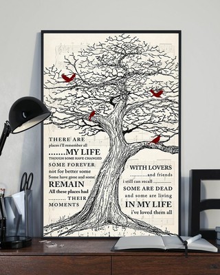 The Beatles In My Life Lyrics Vertical Poster No Frame | eBay