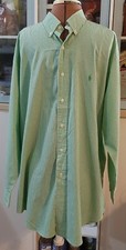 Size 16 1/2 32-33 Mens Polo Ralph Lauren Yarmouth Dress Shirt Long Sleeve Stripe