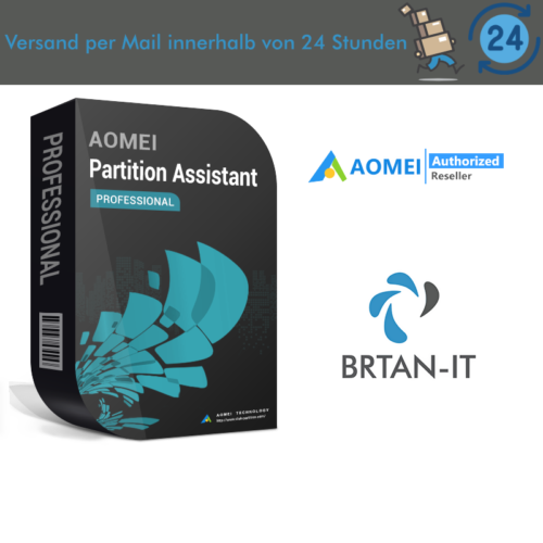 AOMEI Partition Assistant Professional avec mises à niveau à vie pour 2 PC