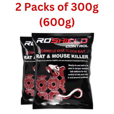 Roshield Rat Mice Mouse Wax Bait Blocks Strong Rodent Bait Killer Pest Control