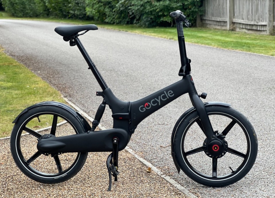 Gocycle G4i folding ebike Matte Black with travel case very low