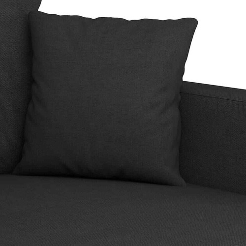 vidaXL 3-Seater Sofa Black 180 cm Fabric - Picture 6 of 8