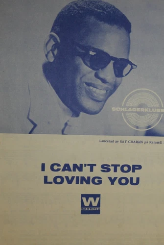 Ray Charles Don Gibson rare Swedish sheet music from the 1960s