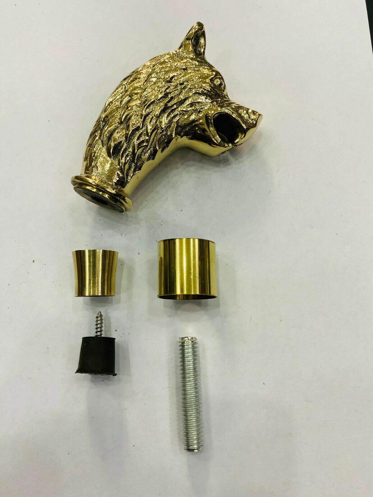 Victorian Style Solid Brass Lion Design Only Hand… - image 2