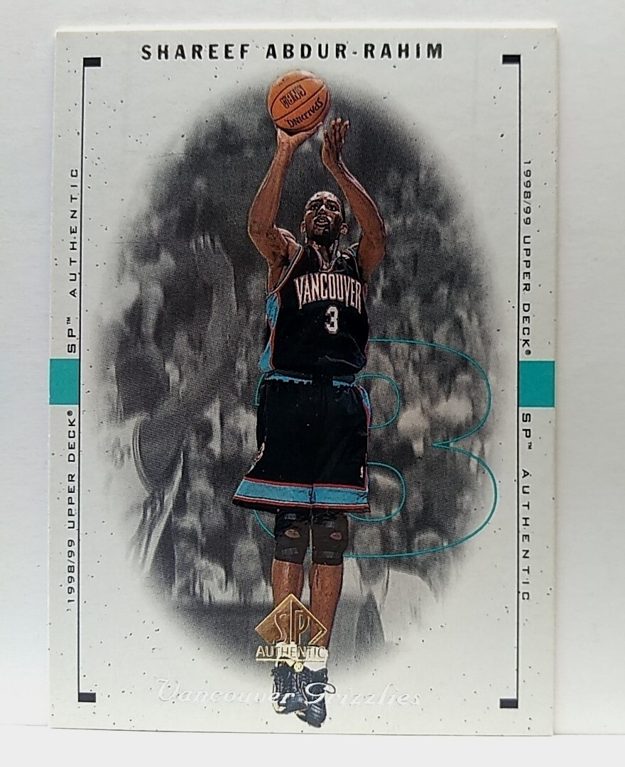 1998-99 Upper Deck SP Authentic - Shareef Abdur-Rahim #86 - Vancouver Grizzlies