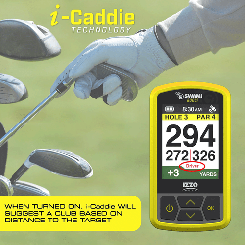 Izzo Swami 6000i Golf GPS 2024 blau/gelb 38000 vorinstallierte Golfplätze KEINE Gebühr - Bild 7 von 9