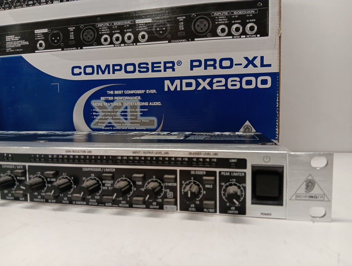 Behringer MDX-2600 Composer Pro-XL Audio Interactive Dynamics Behringer MDX-2600 Composer Pro-XL Audio Interactive Dynamics