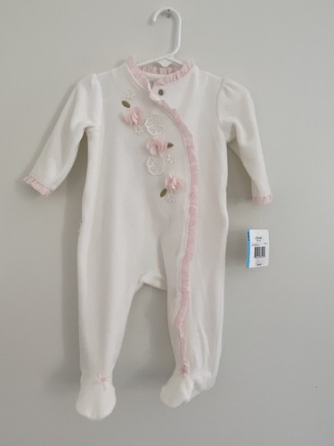 Little Me Baby Girls Pink White Floral Long Sleeve Kids 6M