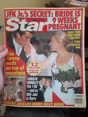 1996 October 8 Star News, JFK Jr.’s Secret: Bride is Pregnant (MH11) | eBay