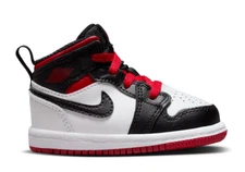 Jordan 1 Mid 'Gym Red Black Toe' (TD) White DQ8425-106 Slip-on 6C-9C Nike Retro