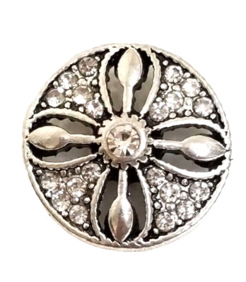 3D CLEAR RHINESTONES 18mm/20mm GINGER SNAP BUTTON FOR INTERCHANGEABLE JEWELRY