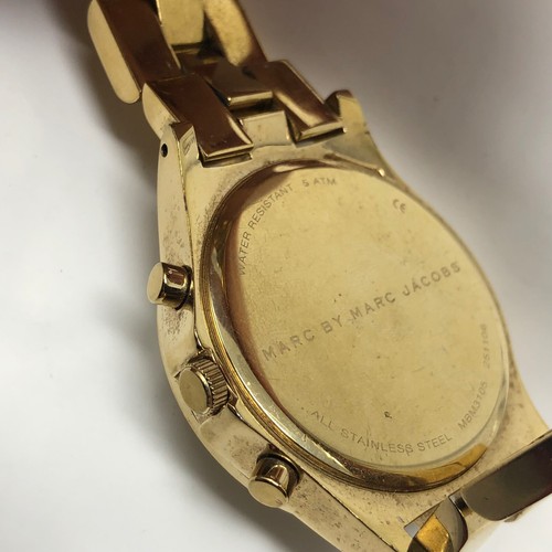 Marc Jacobs Henry Champagne Dial Gold Stainless Steel Chronograph Watch - Picture 7 of 14
