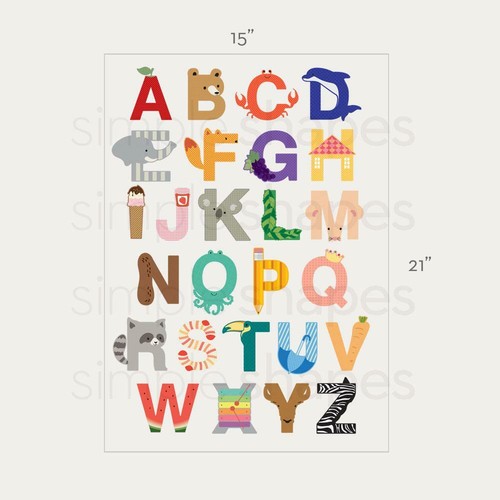 Alphabet Wall Stickers - Bild 11 von 15