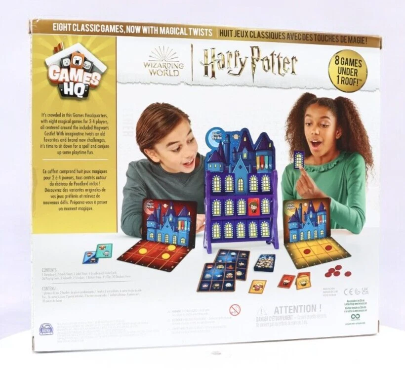 Harry Potter Wizarding World Games HQ Checkers Tic Tac Toe Memory Match Go Fish - Image 3 of 4