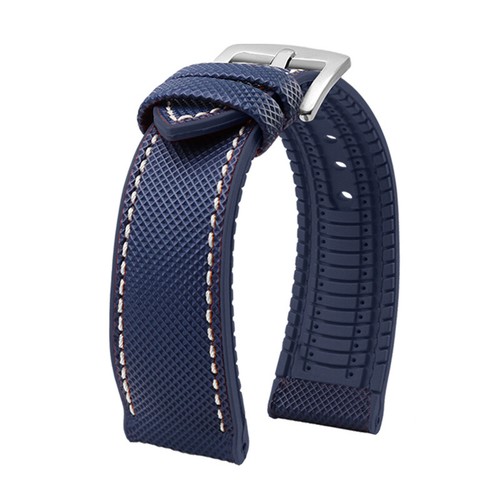 Soft Rubber Sailcloth Divers Watch Strap Band 20MM For IWC Pilot's Watch Mark - Foto 3 di 17