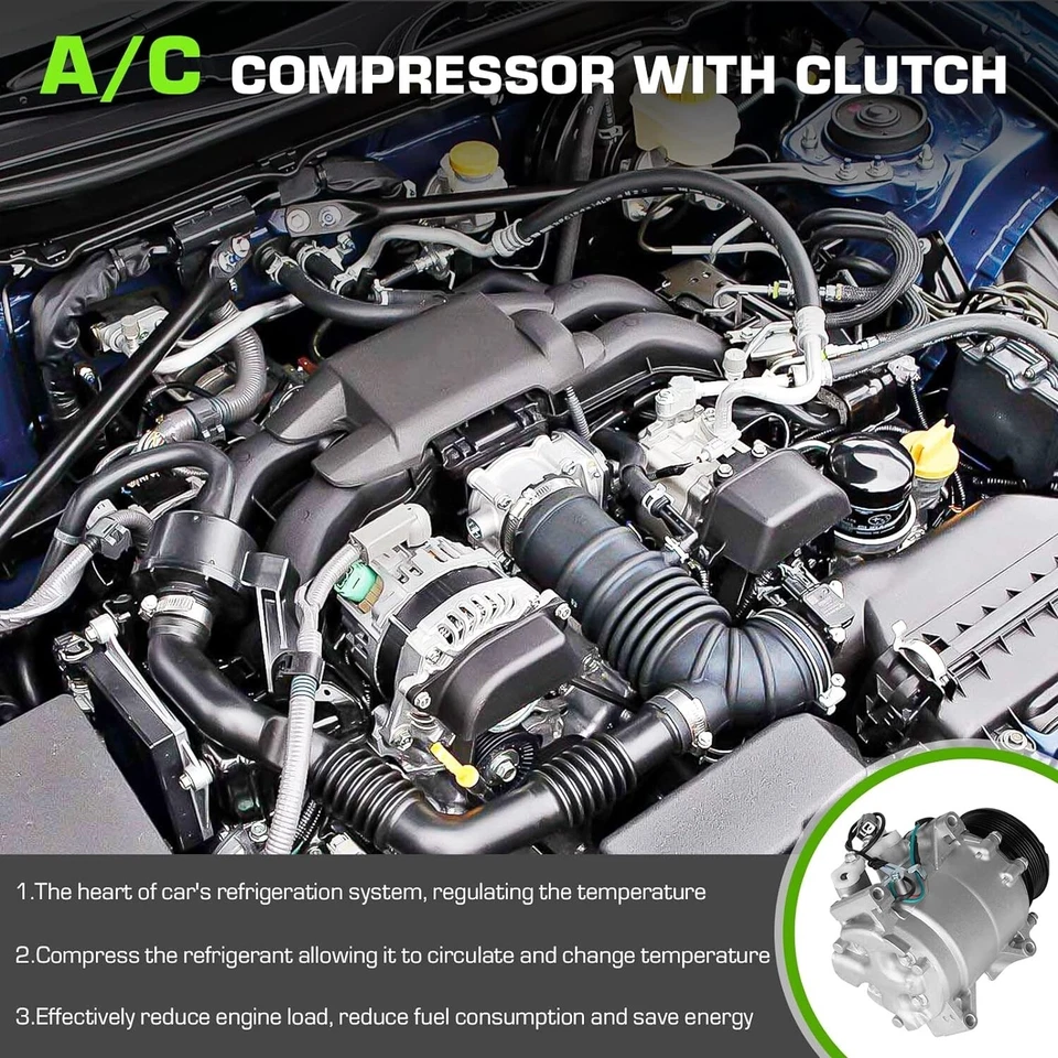 Novo Compressor AC Compatível com Honda CR-V 2.4L 2002-2006 Frete Grátis Rápido - Imagem 3 de 4