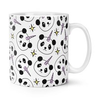 Pandicorn Stars Muster 284Ml Becher Tasse - Lustig Panda Einhorn Magischer