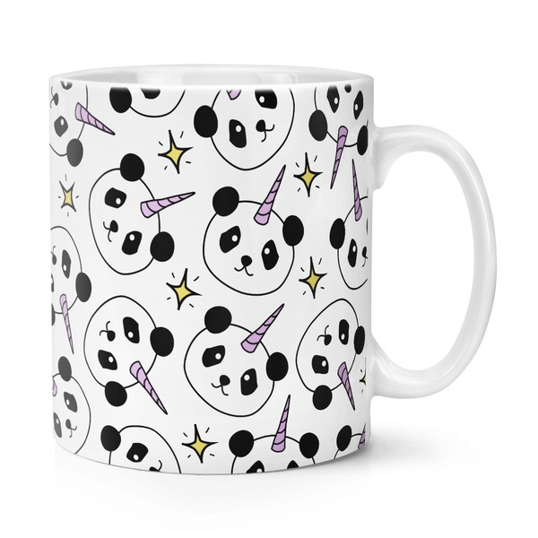 Pandicorn Stars Muster 284Ml Becher Tasse - Lustig Panda Einhorn Magischer-image