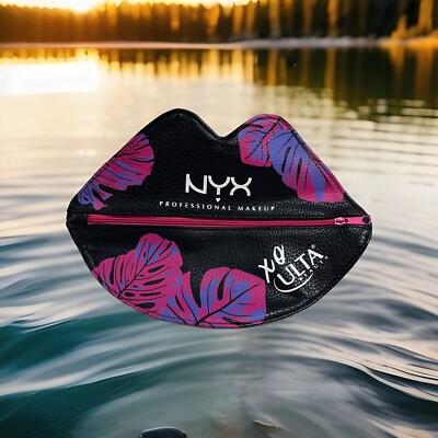 2019 NYX Professional Makeup Ulta XO Lip Shaped Cosmetic Bag Black