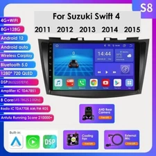 8G+128GB Android 12 Car Stereo Radio CarPlay Navi GPS For Suzuki Swift 2011-2015