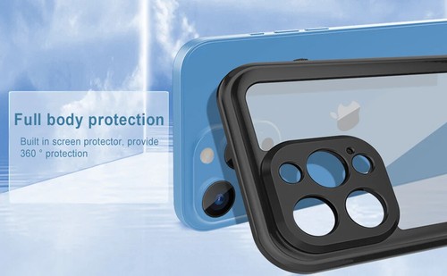 Funda Impermeable IP68 Transparente Completa Sellada para iPhone 16 15 14 Plus 13 12 11 Pro Max - Imagen 10 de 26