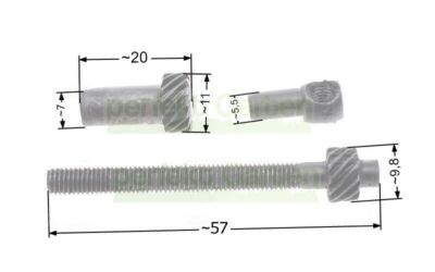 Kettenspanner (seitlich) für Atika BKS 45-2 Matrix MCS46-45 Kettensäge Motorsäge