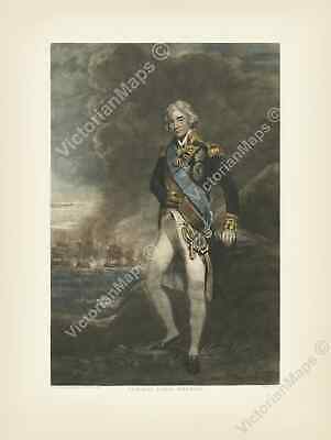 antique print Admiral Horatio Lord Nelson portrait by C Turner 1806 art poster