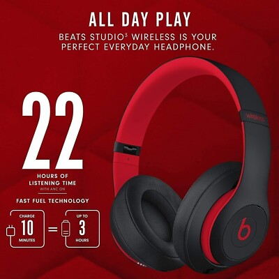 ゆ*か様 Beats Studio3 Wireless 黒と赤 Beats By Dr Dre Studio3 Wireless Headphones Black / Red