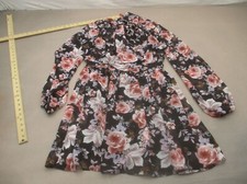 Fashion Nova Lead Me Size S Womens Floral Long Sleeve Lightweight Mini Dress 951