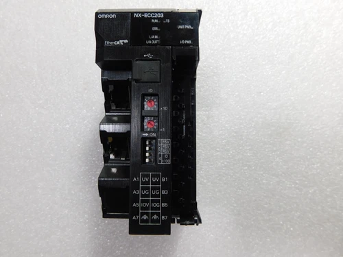 OMRON NX-ECC203 ETHERCAT 2 PORT COMMUNICATIONS COUPLER REMOTE v1.5