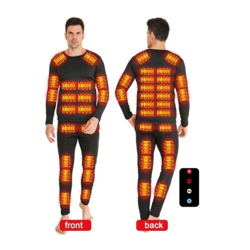 Heated Thermal Underwear For Men Women USB Multi Zone Intelligent J8 Heated D2K3 - Picture 25 of 26