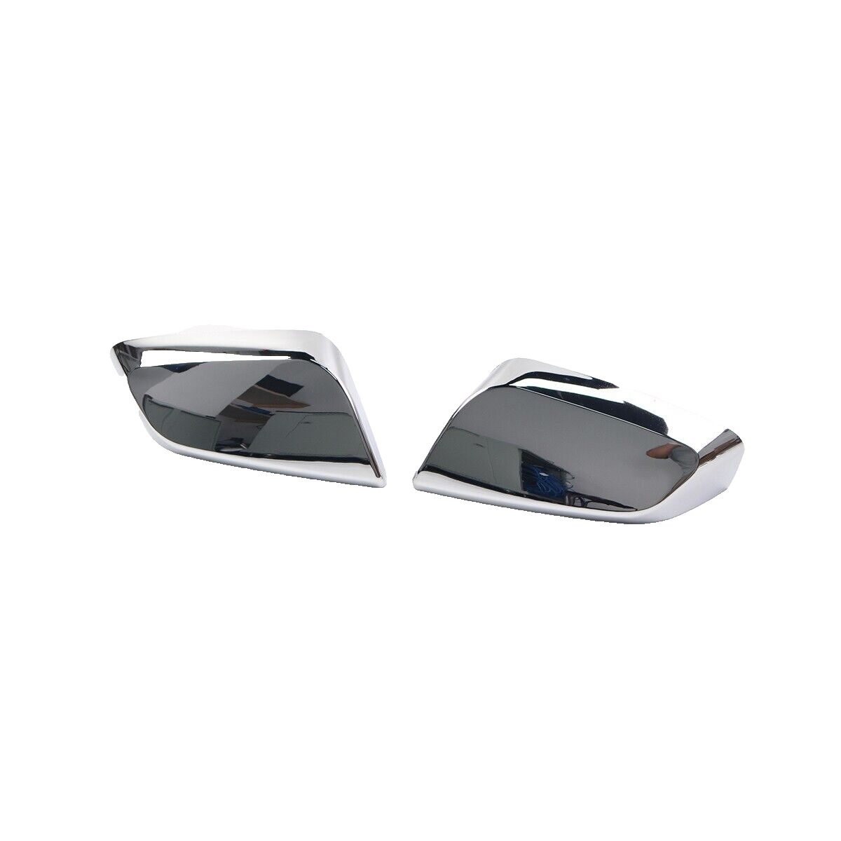 Chrome Mirror Covers For 2014-2020 Chevy Impala - Triple Chrome Top Half Overlays