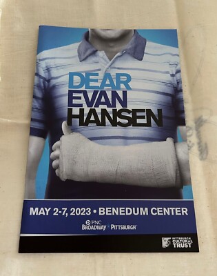DEAR EVAN HANSEN Playbill. Anthony Norman - May 2023 Cast.