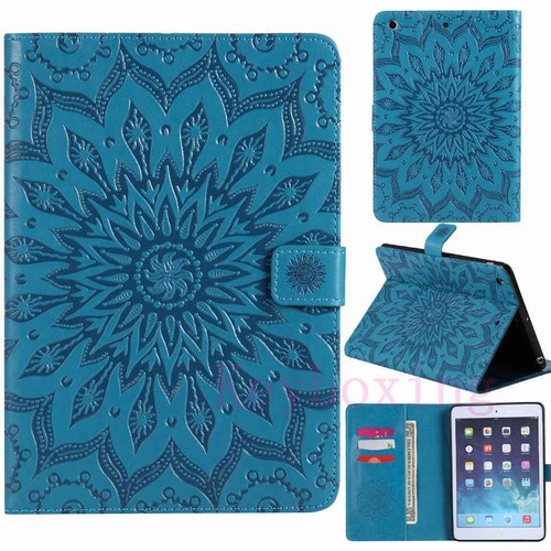 Embossed Smart Flip Leather Stand Case Cover For iPad 5th 6th Gen/Mini/Air/Pro - Picture 7 of 45