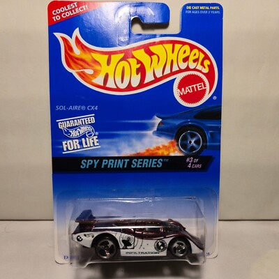 1997 Hot Wheels #555 Sol-Aire CX4 Spy Print Series 3 of 4 3SP 16928