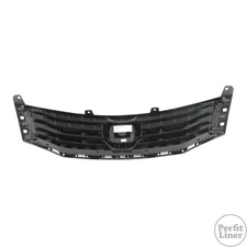 Black Front Grille Assembly Replacement Fit 08-10 Honda Accord 4 Door Sedan