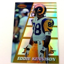 Eddie Kennison 1996 Bowman's Best Refractor Parallel Rookie Card #160 STL Rams. rookie card picture