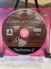 Conflict Zone (Sony PlayStation 2, 2002) PS2 Disc Only! Ships FREE! Works!