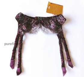 AGENT PROVOCATEUR SOIREE LATUTA SUSPENDER BELT ONLY SIZE 4 UK 12. RRP &pound;395 NWT