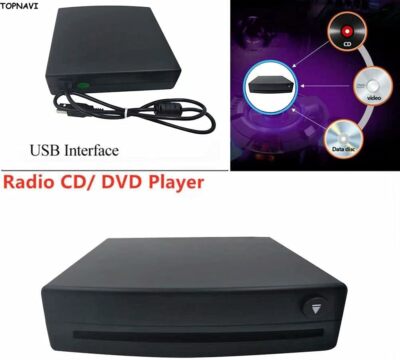 TOPNAVI Universal External CD DVD Loader Box for Android Car Radio USB Portable