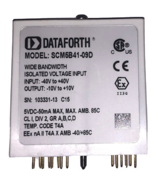DATAFORTH SCM5B41-09D Wide Bandwidth, Isolated Voltage Input.