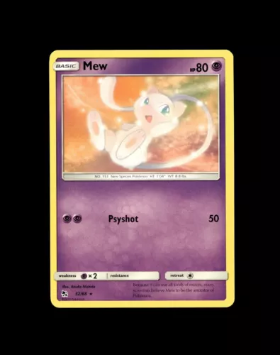 Mewtwo Mew Pokémon Card! Holo/Reverse Holo Ex Rare V Vmax GX Full Art Cards!
